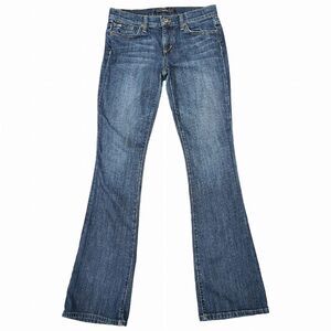 Joe's Jeans Women's 27 The Rocker Fit Burke Wash Flare Denim Jeans